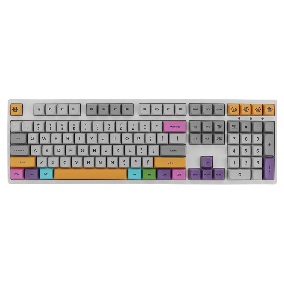 158 Keys Colorful Keycap Set XDA Profile Sublimation PBT Keycaps for Mechanical Keyboards