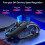 (White & Sound) 104 Keys USB Wired Gaming Keyboard and Mouse Set Waterproof Silent/Sound Changing Backlight Mouse for Computer Desktop Notebook 8
