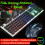 (Black) 104 Keys Circular KeyCap Backlit Gaming Keyboard and Mouse Combo 8