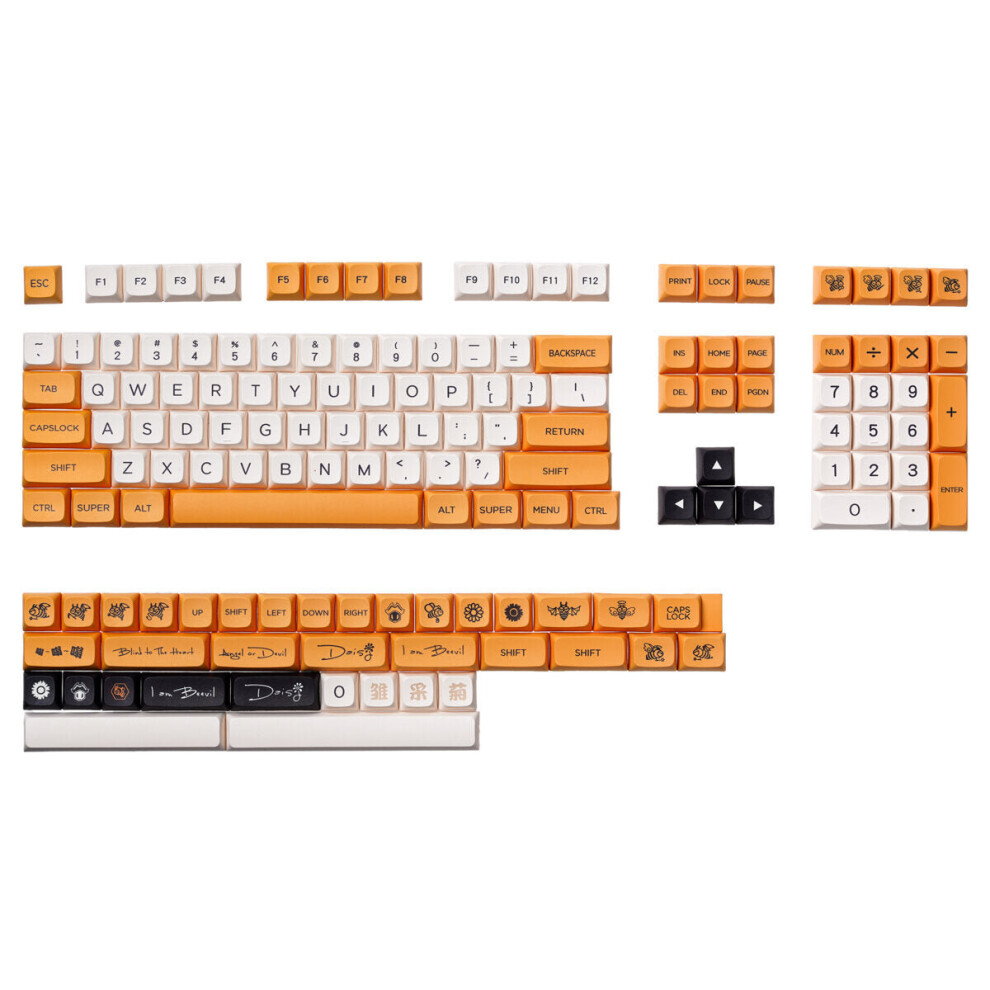 144 Keys Pbt Sublimation Xda Profile Custom Keycaps For Mechanical Keyboard 6112212796658