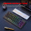 (White) 2.4G Wireless Keyboard 87 Keys Multimedia Function RGB Backlit Rechargeable Keyboard for Computer Laptop Home Office 10