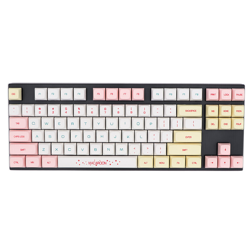 146 Keys Macaron Keycap Set XDA Profile PBT Sublimation Keycaps for Mechanical Keyboards