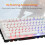 (White) 104 Keys Circular KeyCap Backlit Gaming Keyboard and Mouse Combo 4