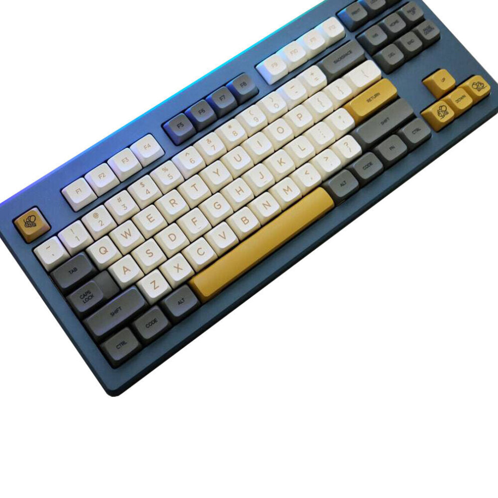 138 Keys Shimmer Keycap Set XDA Profile PBT Sublimation Keycaps for Mechanical Keyboard