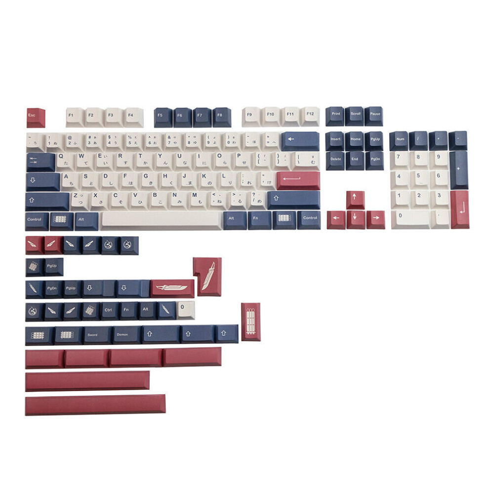 142 Keys Cherry Profile Sublimation Japanese Custom Keycaps for Mechanical Keyboard