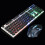 (White) 104 Keys Circular KeyCap Backlit Gaming Keyboard and Mouse Combo 6