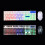 (Black) 104 Keys Circular KeyCap Backlit Gaming Keyboard and Mouse Combo 7