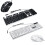 (Black) 104 Keys Circular KeyCap Backlit Gaming Keyboard and Mouse Combo 11
