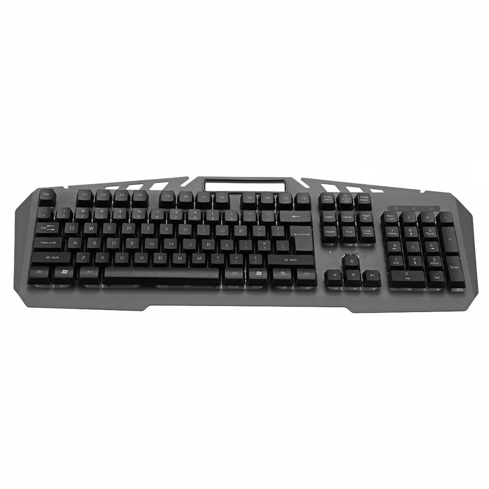 (Keyboard Only) 104 keys USB Wired RGB Backlit Waterproof Hovering Keycap Mechanical Feeling Gaming Keyboard or Keyboard and Mouse Set