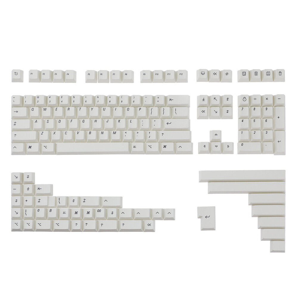 (English) 151 Keys 2048 PBT Keycap Set Cherry Profile Sublimation Japanese English Keycaps for Mechanical Keyboards