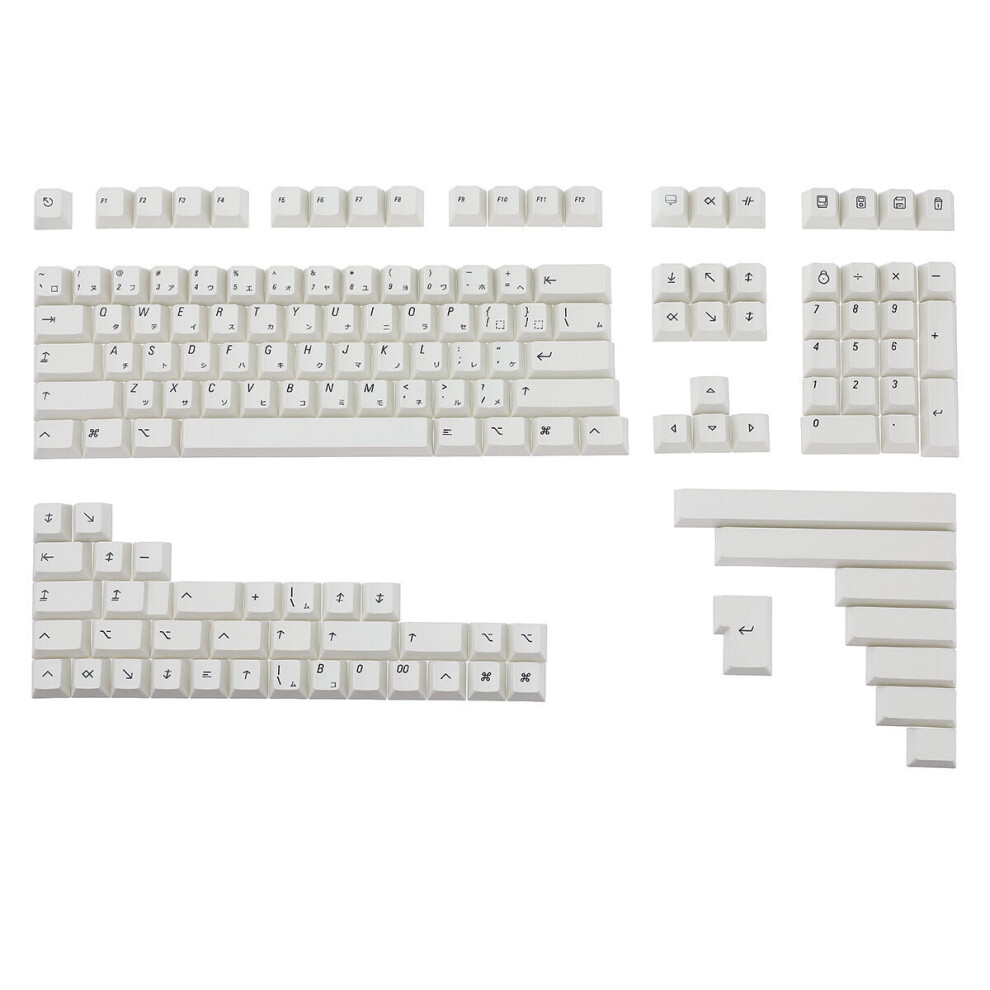 (Japanese) 151 Keys 2048 PBT Keycap Set Cherry Profile Sublimation Japanese English Keycaps for Mechanical Keyboards