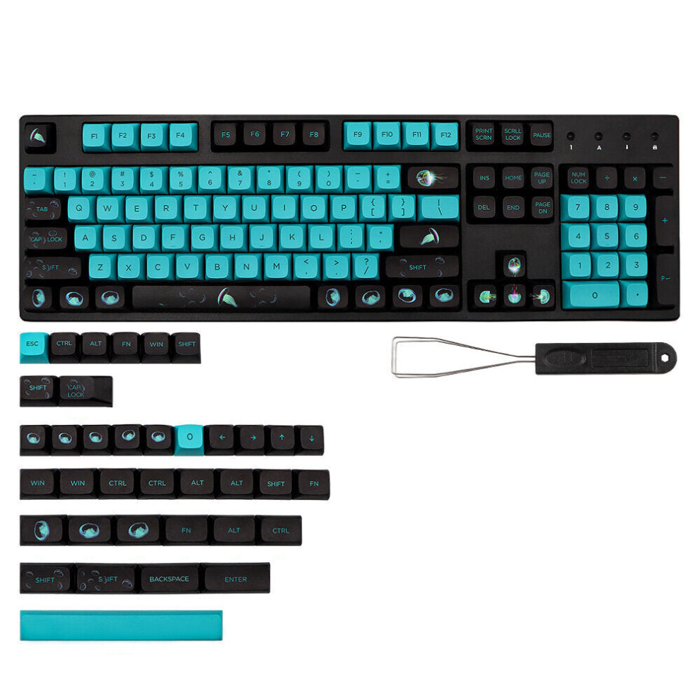 141 Keys PBT Keycap Set XDA Profile Sublimation Keycaps for Mechanical Keyboards-image-OPC-PBV5R5V-NEW