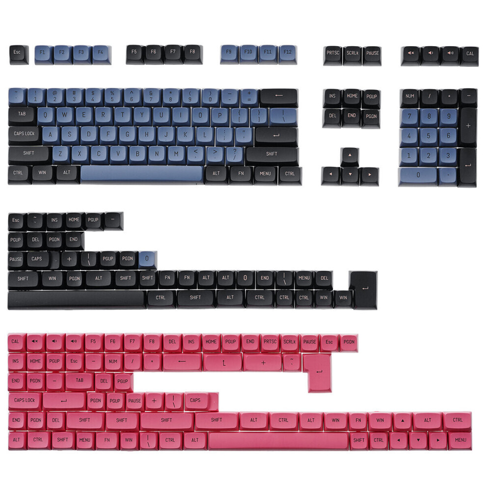 226 Keys Keycap Set PBT Double Color Injection CSA Profile Custom Keycaps for Mechanical Keyboard