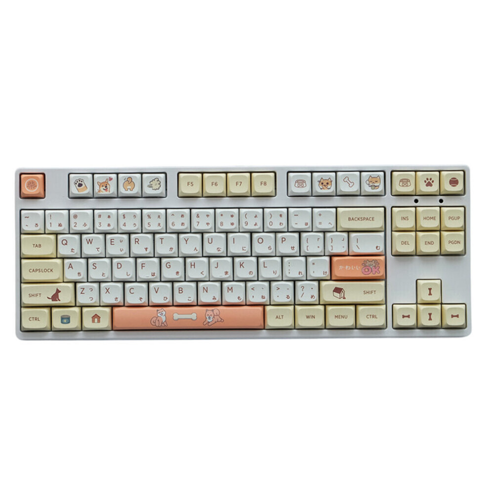 (Japanese) 139 Keys Keycap Set English/Japanese QX Profile PBT Sublimation Custom Keycaps for Mechanical Keyboards