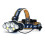 1900LM 3*T6+2*XPE+2*COB 8 Modes Bicycle Headlamp With 2*18650 Battery USB Interfaceamp 3