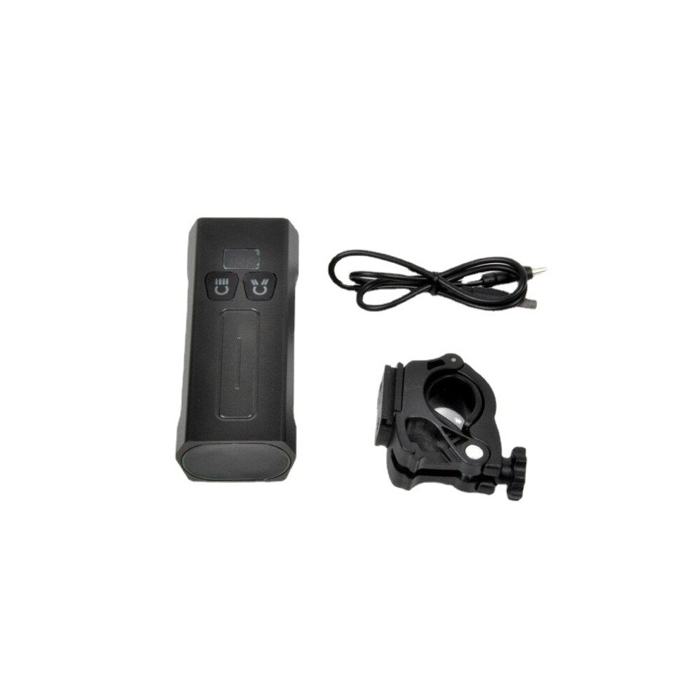 (A) 2 x T6 5Modes USB Rechargable IPX6 Waterproof Power Digital Display Bike Light Headlight with 5200mah Battery Power Bank