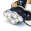 1900LM 3*T6+2*XPE+2*COB 8 Modes Bicycle Headlamp With 2*18650 Battery USB Interfaceamp 5