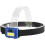 (Black) 450LM COB LED Ultralight Headlamp 3 Switch Modes Adjustable Camping Running 3*AAAA Battery 8
