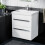 NES Home Nanuya 500mm Wall Hung 2 Drawer Vanity Basin Unit White 1