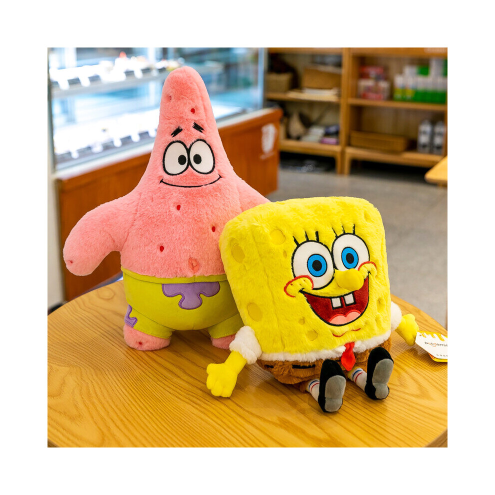 (20 CM) 2PCS  Spongebob and Patrick Star Plush Toy