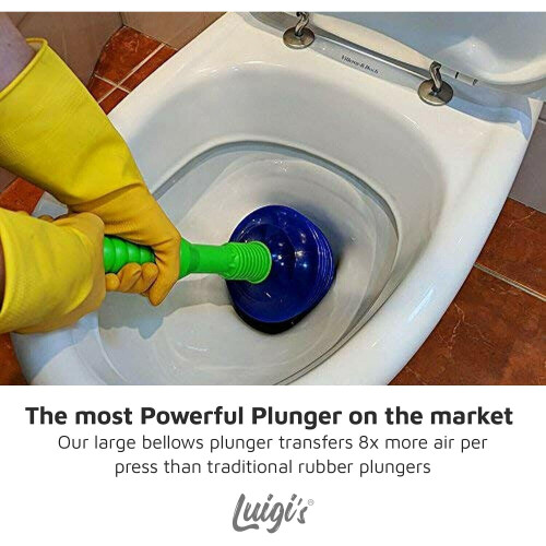 Luigi's The World's Best Toilet Plunger The Big, Blue & Green