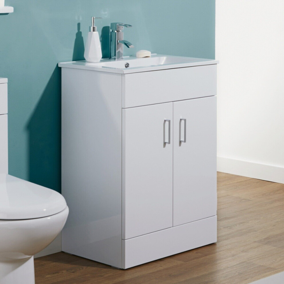 Nes Home Hale 600 Mm Freestanding Basin Vanity Unit