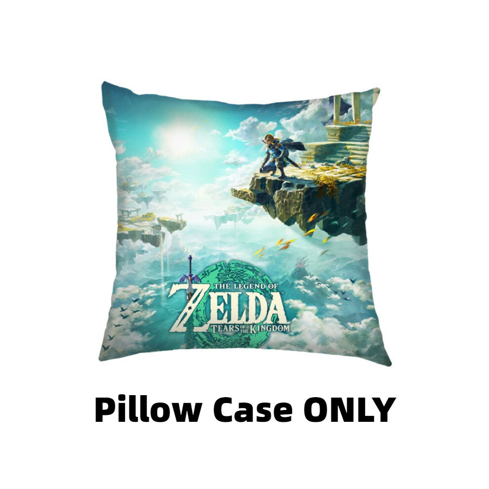 (Kingdom) The Legend Of Zelda Throw Pillow Case Car Sofa Cushion Cover Link Home Decor Fan