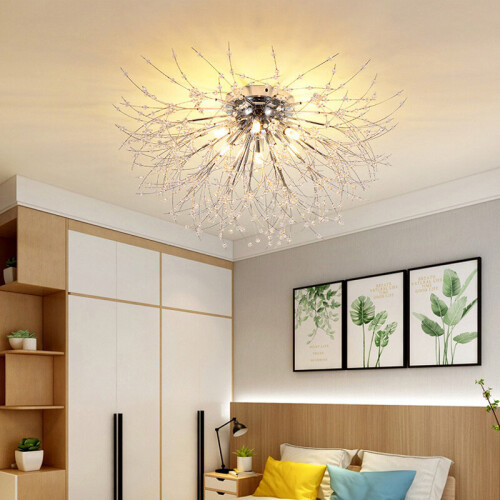 Living And Home (Chrome) Sputnik Flush Mount Ceiling Light 1