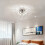 Living And Home (Chrome) Sputnik Flush Mount Ceiling Light 3