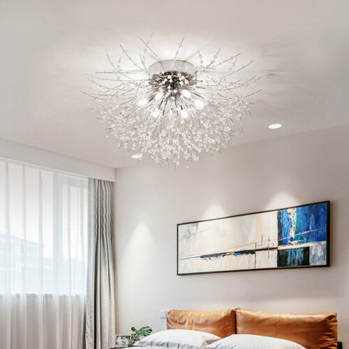 Living And Home (Chrome) Sputnik Flush Mount Ceiling Light 2