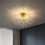 Living And Home (Gold) Sputnik Flush Mount Ceiling Light 1