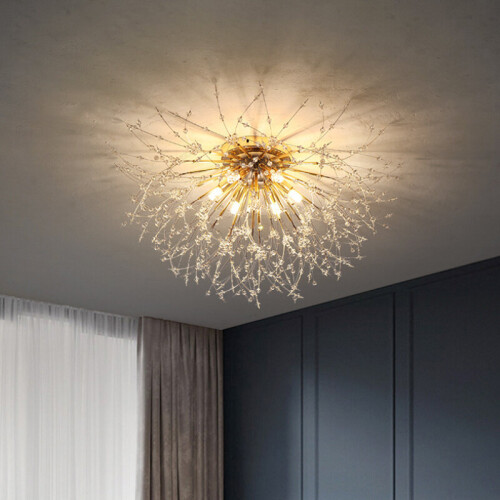 Living And Home (Gold) Sputnik Flush Mount Ceiling Light