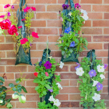 (  5 Planter Bags) Strawberry Tomato Plants Grow Bag Hanging Planter Flower Pouch