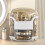 Living And Home (White) Large Makeup Storage Box Organizer with Drawers 1