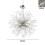 Living And Home (Chrome) Sputnik Hanging Pendant Light 4