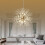 Living And Home (Golden) Sputnik Hanging Pendant Light 1