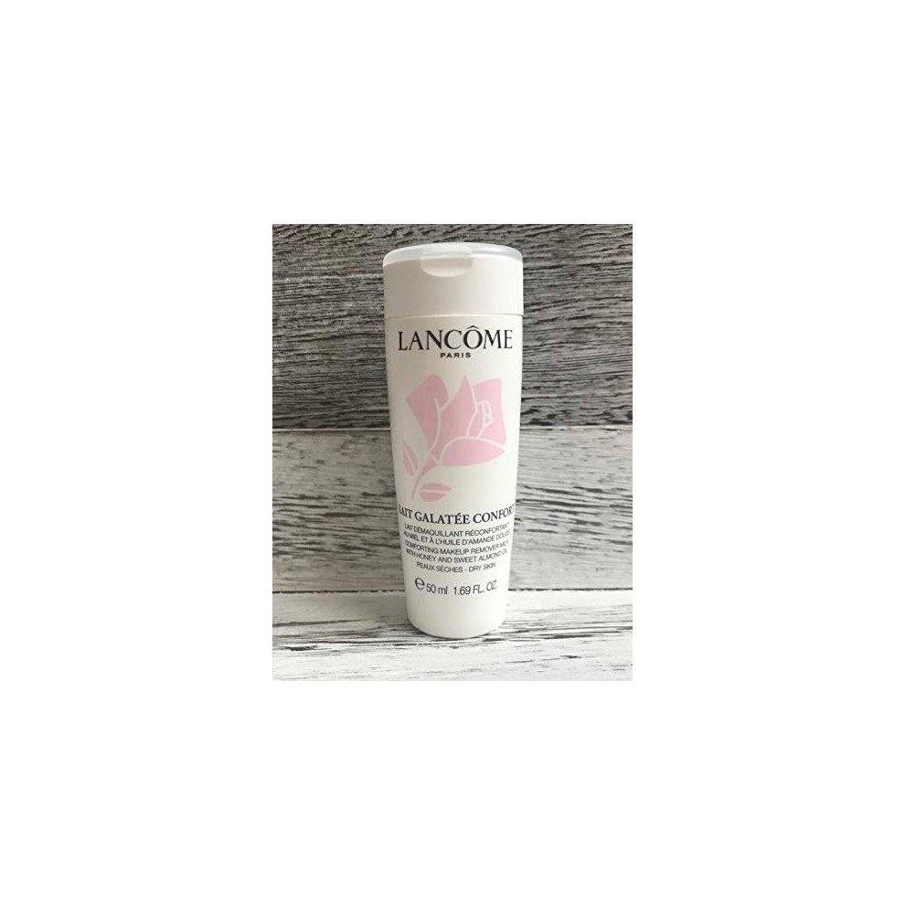 Lancome Lait galatee confort comforting Makeup Remover Milk, with Honey and Sweet Almond Oil, 169 Fl Oz, Deluxe Travel Size