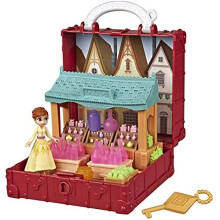 Frozen Disney Pop Adventures Village Set Pop -Up Playset com Handle, incluindo Anna Small Doll inspirada no filme 2 - brinquedo para crian   as de