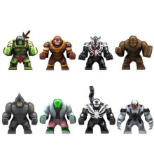 (8PCS) Son of Hulk Red Tank Mud Face Serum Rhino Venom Super British minifigure