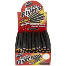 Maxilin Giant Liquorice Flyers - 40 Fruit-Flavour Sugar-Crystal Centres (Vegan & Vegetarian Friendly)