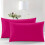 Imperial Rooms (Pink, Pillow Case Only) Extra Deep 40CM Fitted Sheet Bed Sheets Single Double King 1