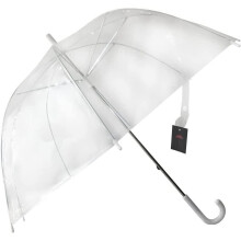Clear Large Dome See Through Umbrella Lightweight And Strong PVC Construction