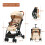 Casart Protable Lightweight Baby Stroller One-Hand Folding Compact Stroller 2