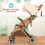 Casart Protable Lightweight Baby Stroller One-Hand Folding Compact Stroller 8