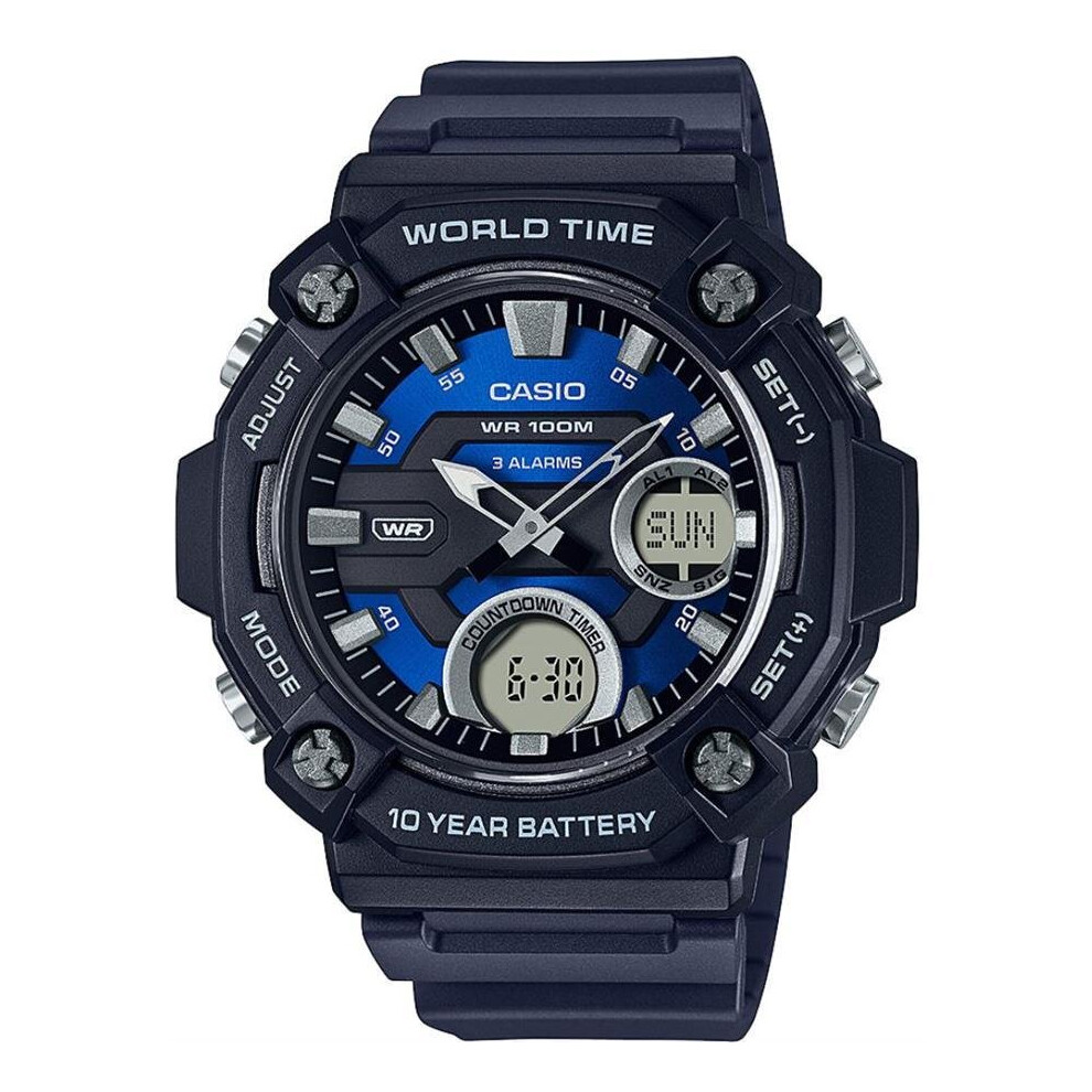 Casio AEQ-120W-2AVDF Sports Analog Digital Dial Quartz Men's Watch-image-OPC-PBV6W5X-NEW