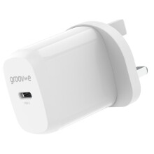 USB-C Mains Charger 20W Power Delivery - White