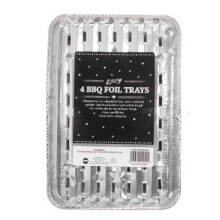 12 BBQ Foil Disposable Grill Serving Trays Summer Garden Party Outdoor