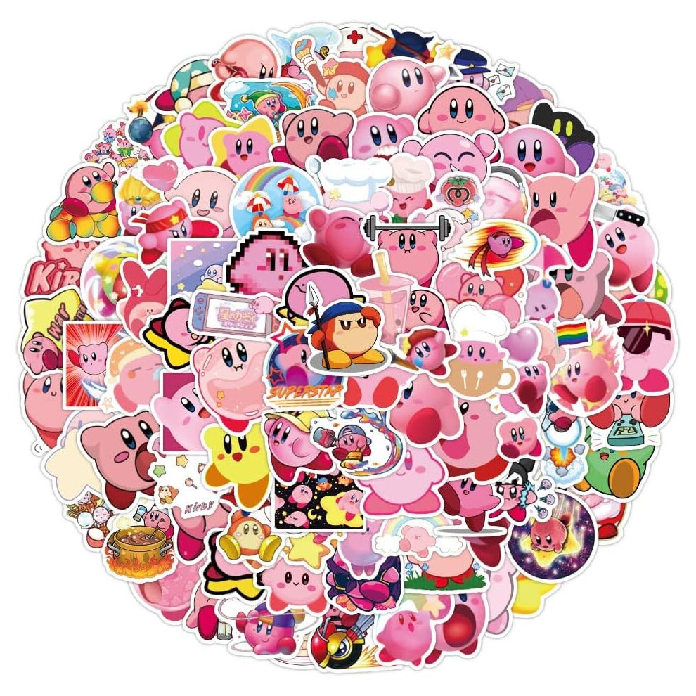 Mascot 100Pcs Cute Stickers Nes Game Stickers Vinyl Waterproof Stickers For Kids Teens Adults Laptop Water Bottles Skateboard Pink