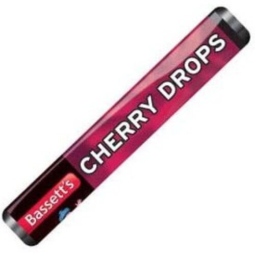 Maynards Bassetts Cherry Drops Sweets Roll 45g( pack of 40)