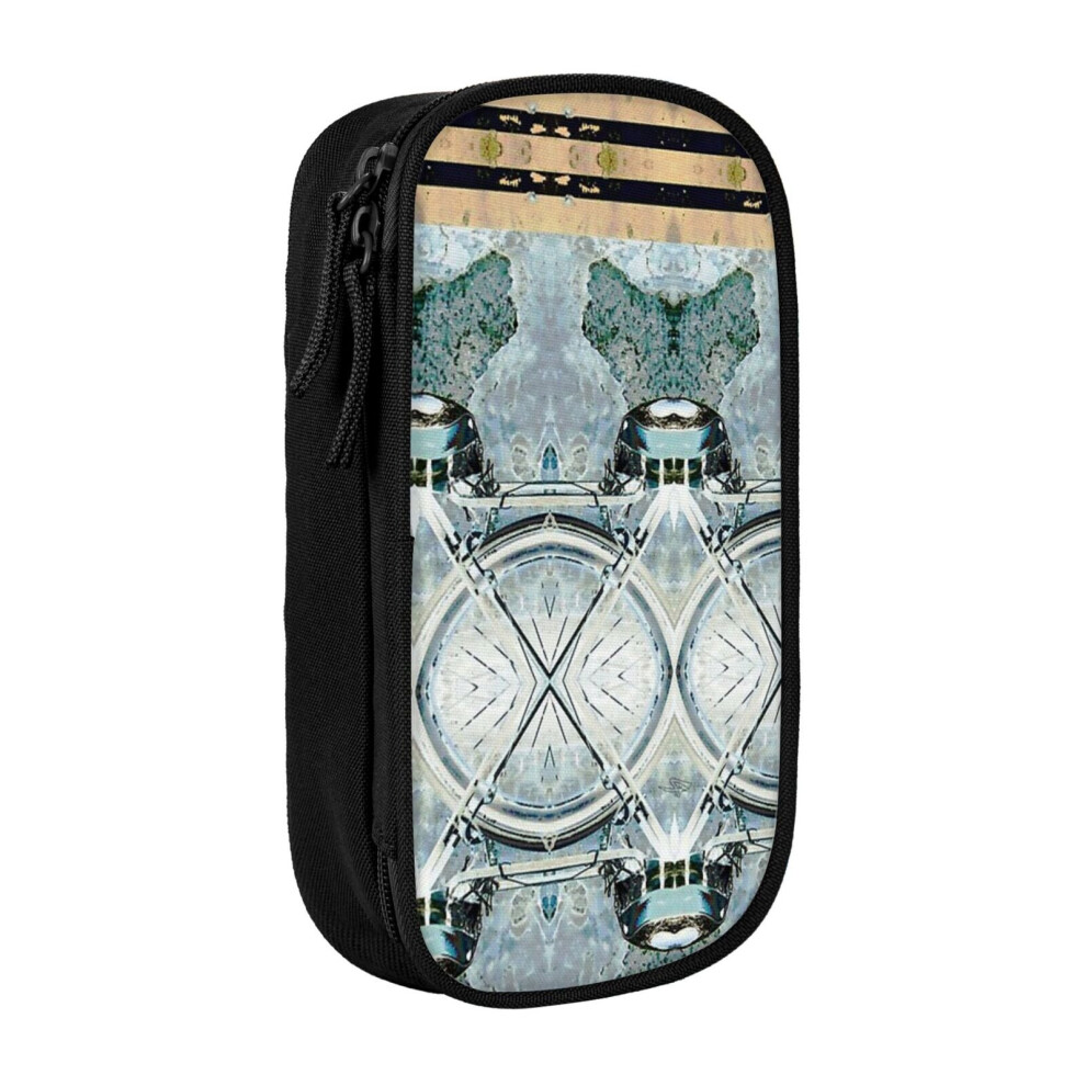 Photos - Pen cil Case Wheels Holder Box Pouch Bag with Double Zippers for School Office Work